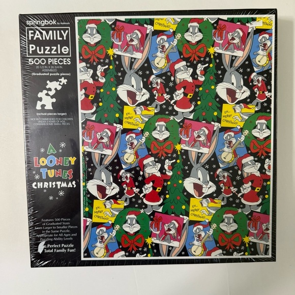 NEW Springbok Looney Tunes Christmas Puzzle - 500 Pieces sealed family style - Picture 1 of 5